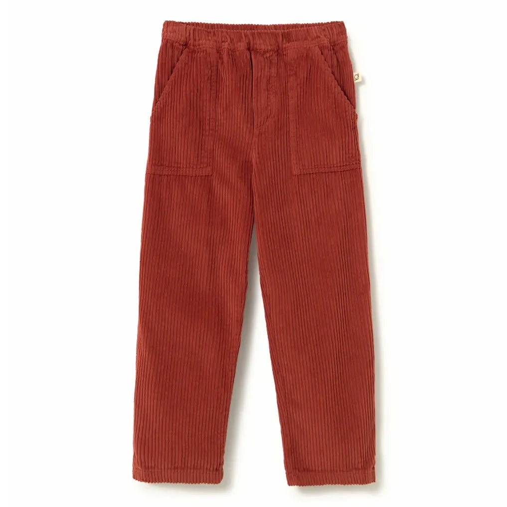Cozmo - Salem Cord Bio-Baumwoll-Hose | Ziegelrot