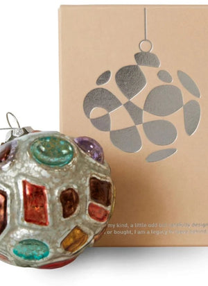 HKliving - Runde Glaskugel Weihnachtsbaumschmuck