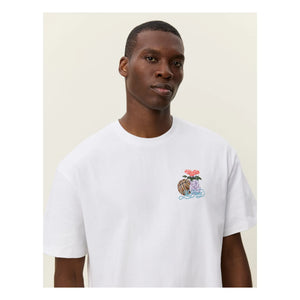 Les Deux - Cole Rundhals-T-Shirt Bio-Baumwolle | Braun