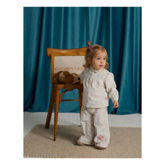 Gingersnaps - Edith İşlemeli Fitilli Bluz | Ecru