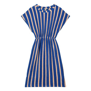 We Are Kids – April Gestreiftes Kleid aus Bio-Baumwolle | Blau
