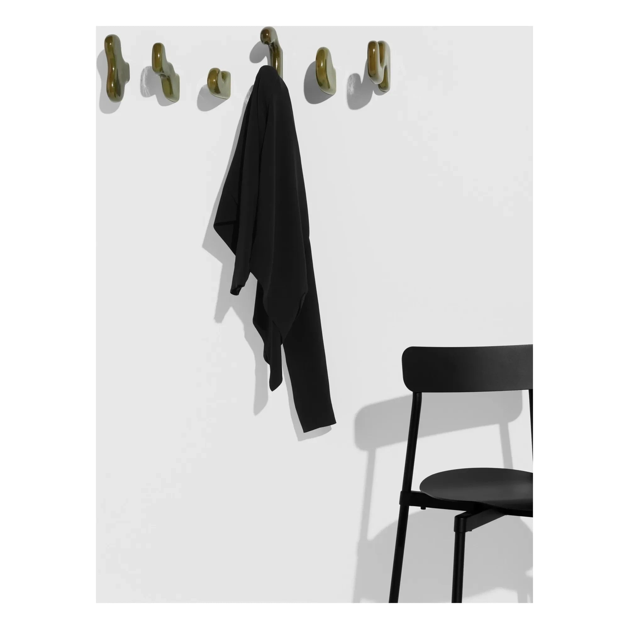 Petite friture - Klump Keramik-Wandhaken - 2er-Set | Grün