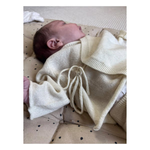 My Little Freckle - Bio-Kaschmir Bloomer + Wickelstrickjacke Set | Elfenbein
