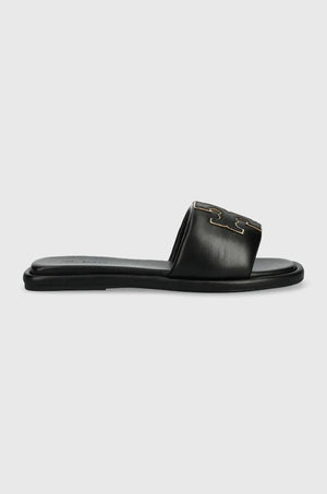 Tory Burch Double T Sport Slide Deri Terlik