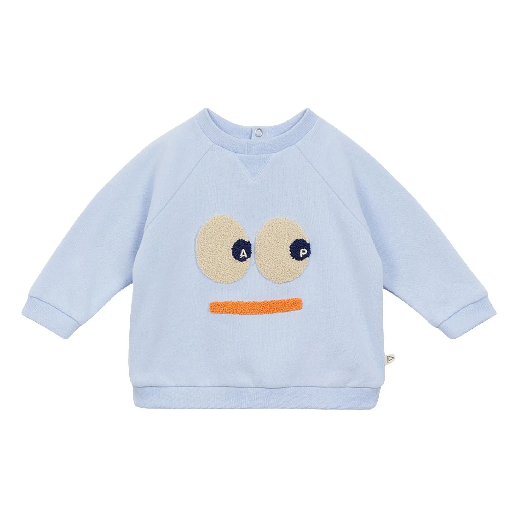 Arsène et Les Pipelettes - Bio-Baumwoll-Sweatshirt Gaetano | Blau
