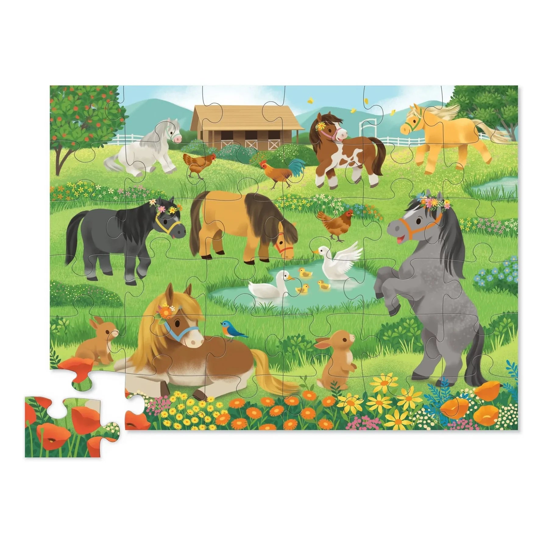 Crocodile Creek - Jolis Poneys Puzzle - 36 Teile