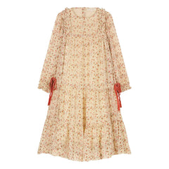 Louise Misha - Nyna Metallisches Kleid | Creme
