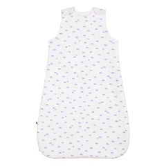 Petit Bateau - Schlafsack aus Bio-Baumwolle mit Wolkenmotiv | Weiß