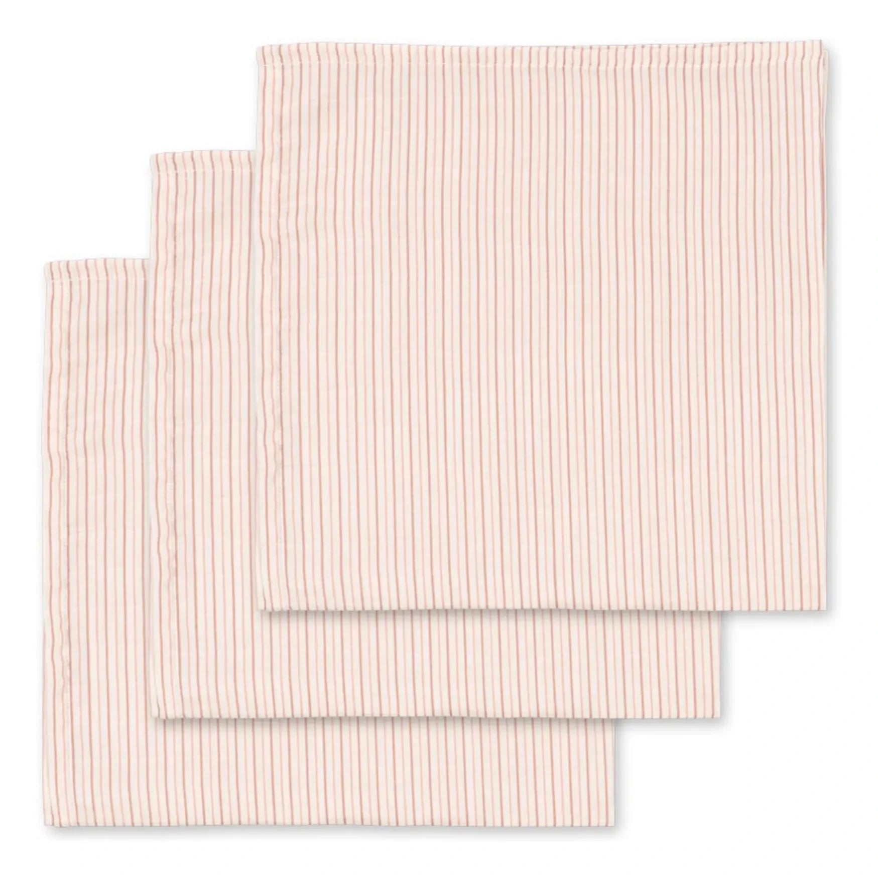Konges Sløjd - Stipie Bio-Baumwolltücher - 3er-Set | Rosa