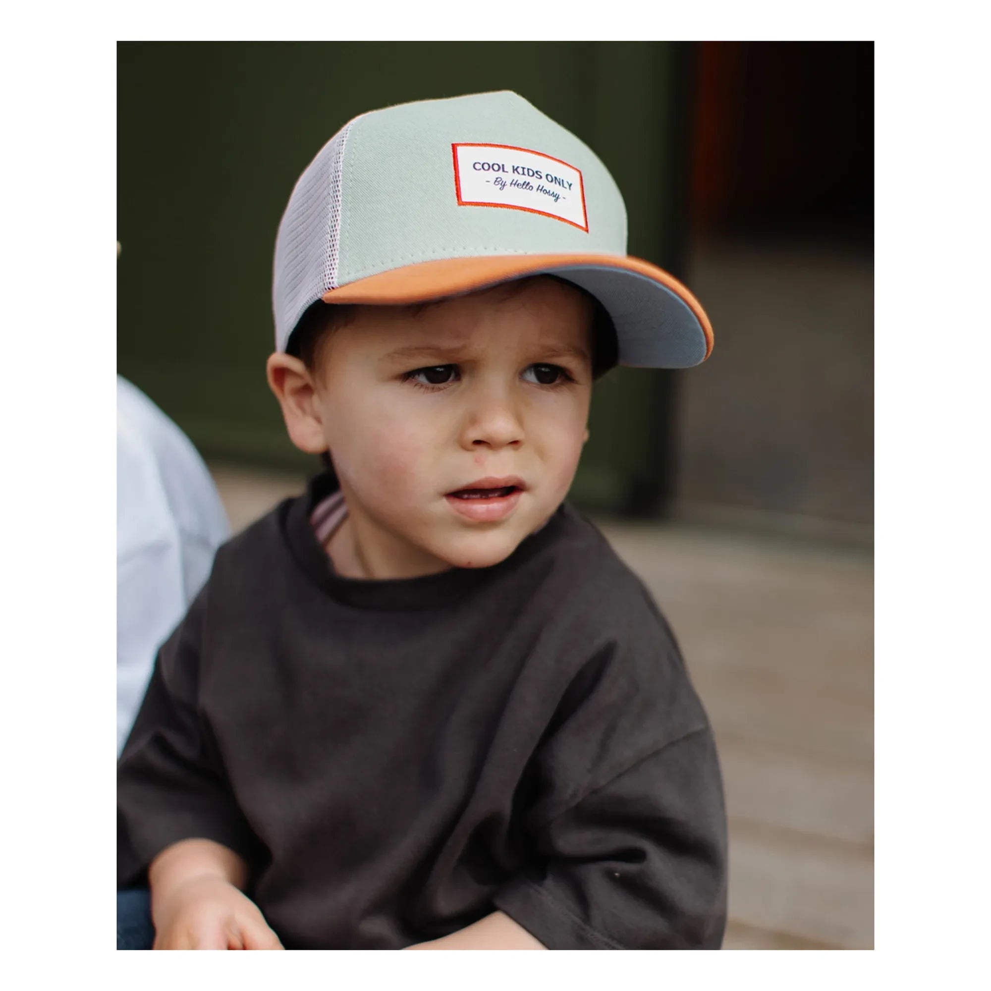 Hello Hossy - Trucker Mini Bio-Baumwolle Gebogene Schirmmütze | Hellgrün