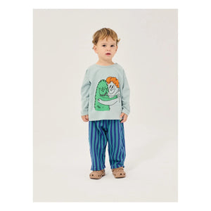 Bobo Choses - Monstre Baby T-Shirt aus Bio-Baumwolle | Hellblau