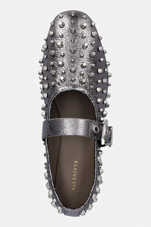 AllSaints Sabine Stud Shoe Leder Ballerina