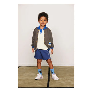 Mini Rodini - Poloshirt aus Bio-Baumwollstrick | Ecru
