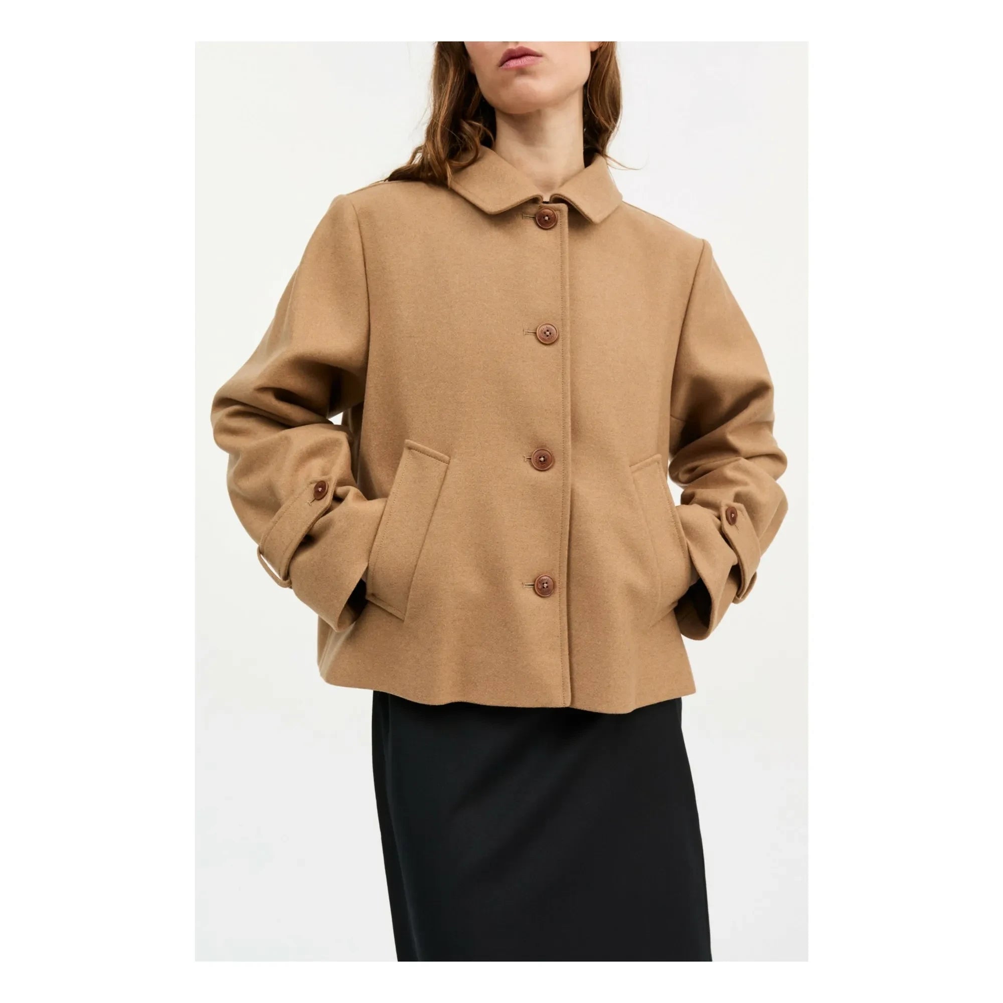 Skall Studio - Ally Recycelte Wolljacke | Camel