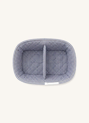 Editions Aimable - Paolo rechteckiger Aufbewahrungskorb | Blau Chambray