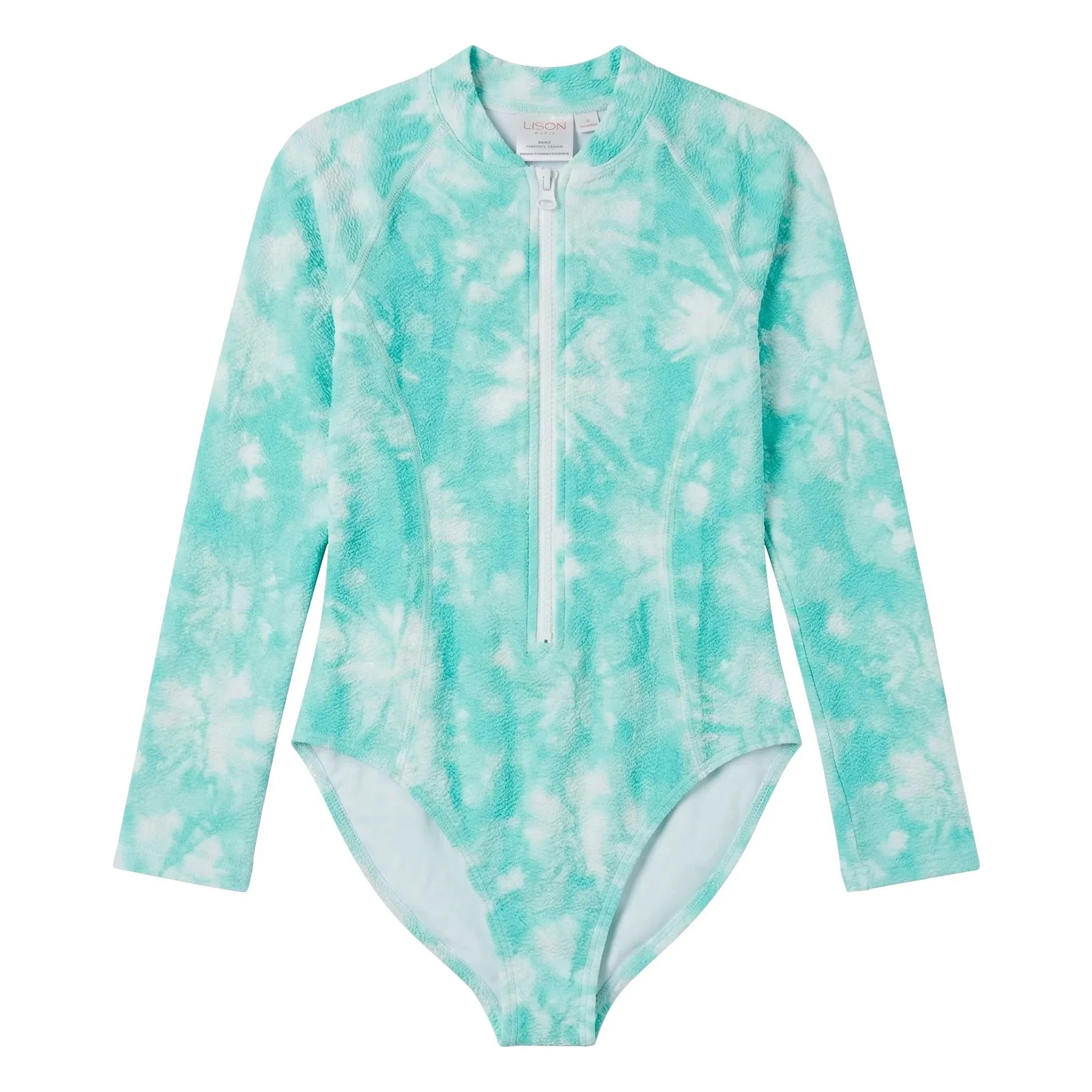 Lison Paris - Taha'a Wickel- und Batik-UV-Schutz-Badeanzug | Türkis