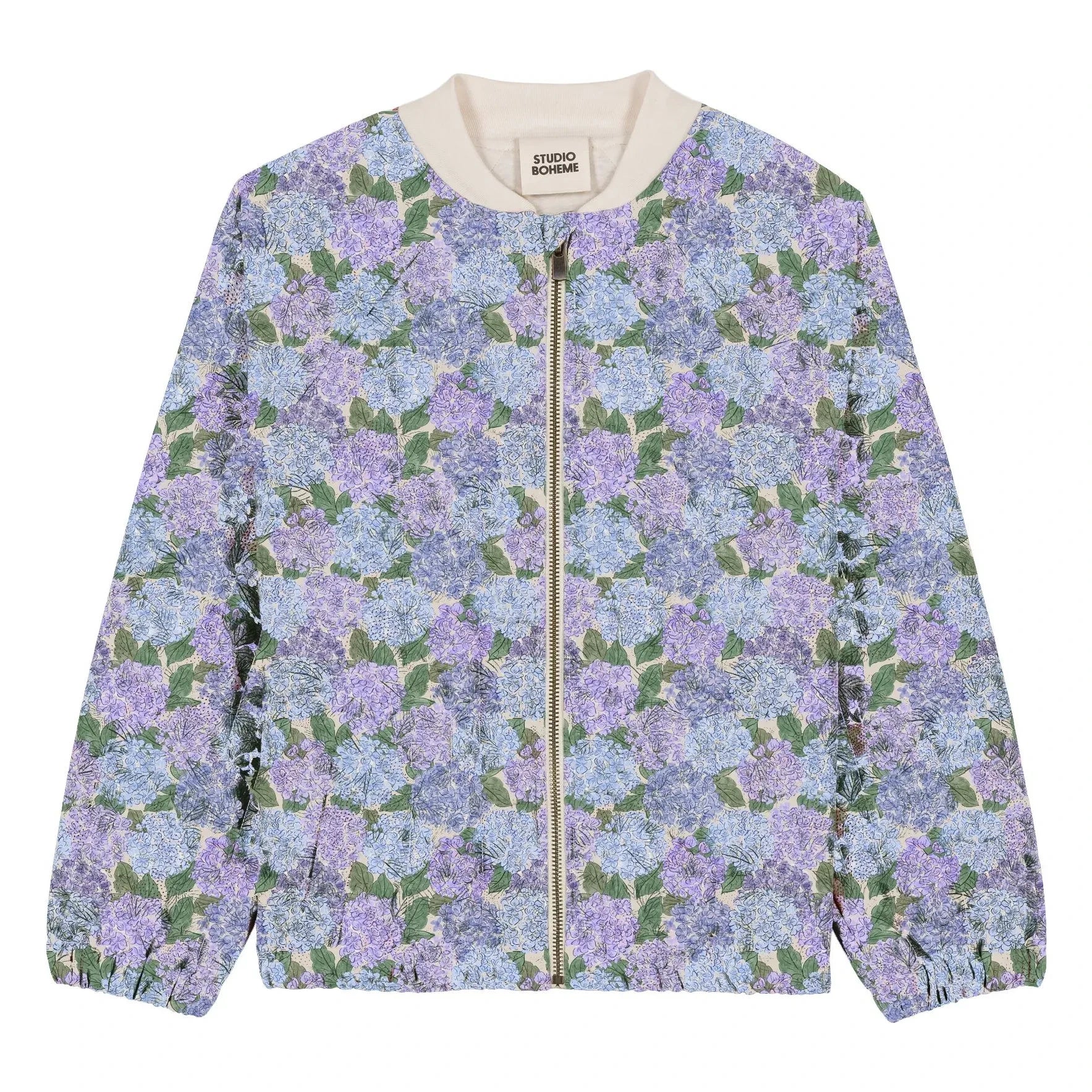 Studio Bohème - Léon Flowers Bomberjacke aus Bio-Baumwolle | Flieder