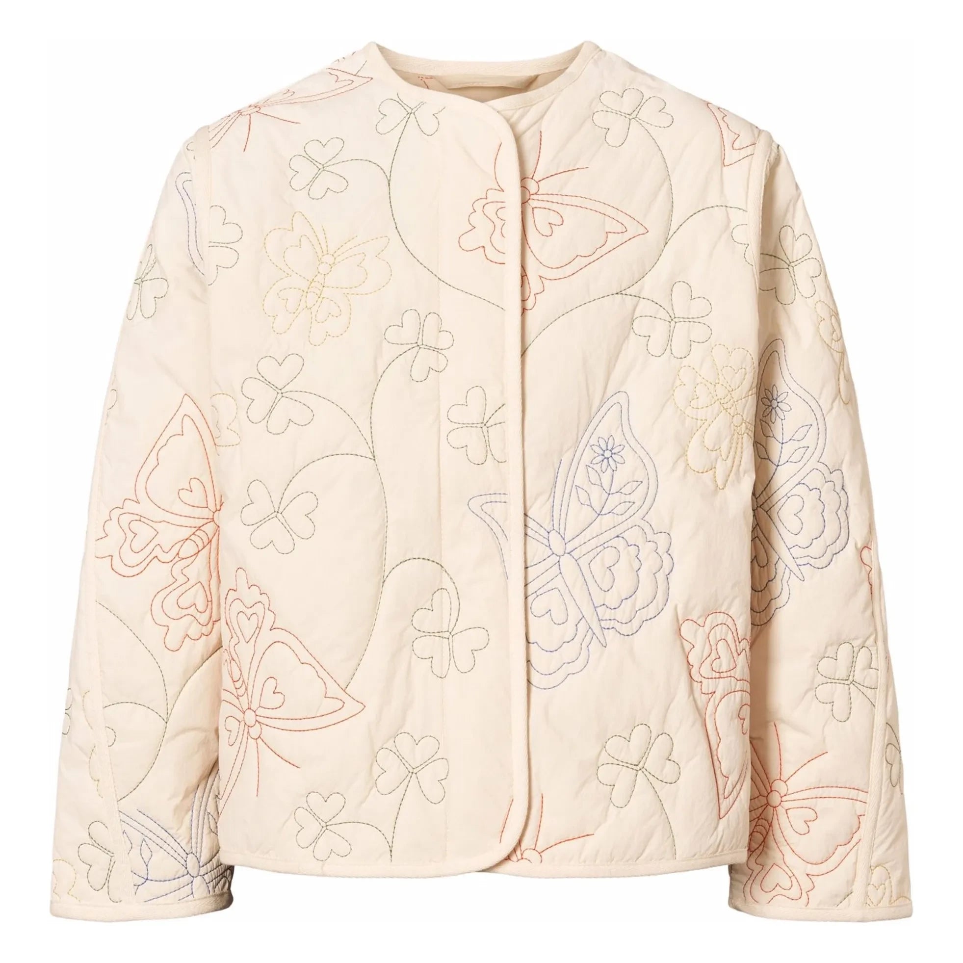 Molo - Holley Butterflies Jacke aus recyceltem Material | Elfenbein