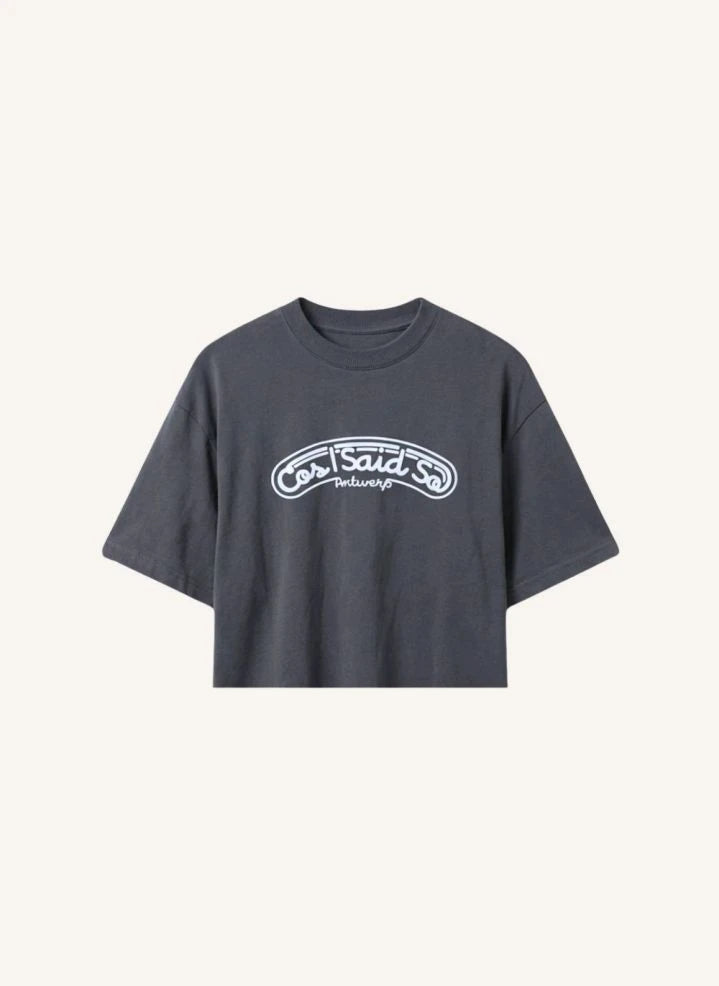 Cos I Said So - "Cos I Said So" Kurzarm-T-Shirt | Kohlegrau