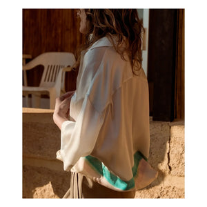Mes Demoiselles - Malden Seidenbluse | Blau