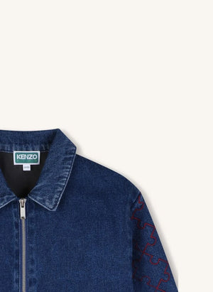 Kenzo - 1970 Denim Jacke mit Reißverschluss | Blau