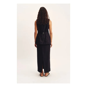 Posse - Emma Kette Ärmellose Jacke | Schwarz