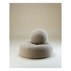 Wigiwama - Teddy-Pouf | Beige
