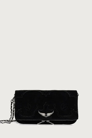 Kadın süet crossbody çanta