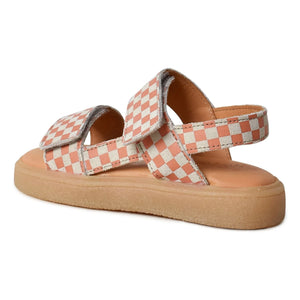 du Loua - Du Malu Karierte Sandalen | Koralle