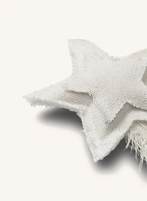 Ferm Living - Vela Star Baumwollbaumdekorationen - 4er Set | Weiß