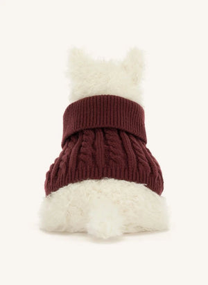 Jellycat - Munro Scottie Hund "Winterpulli" Plüsch