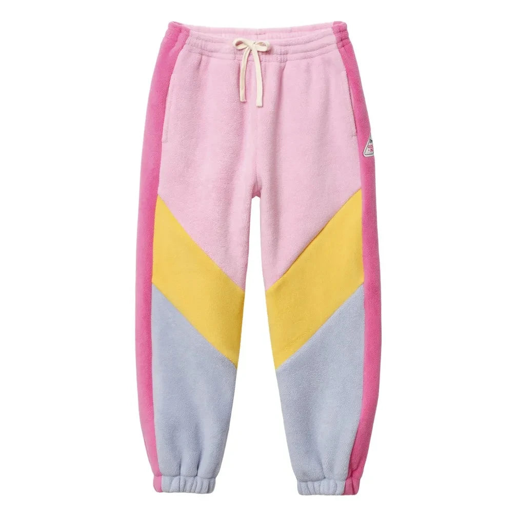 Goldie + Ace - Colour-Block Fleece-Jogger | Rosa