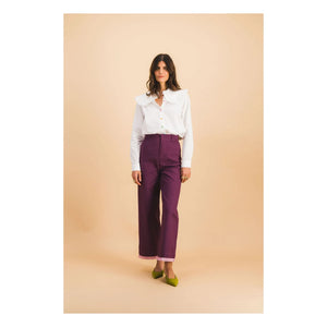 Elise Chalmin - Georgia Baumwollhose | Bordeaux