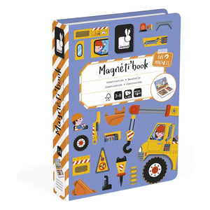 Janod - Magneti'book - Baufahrzeuge