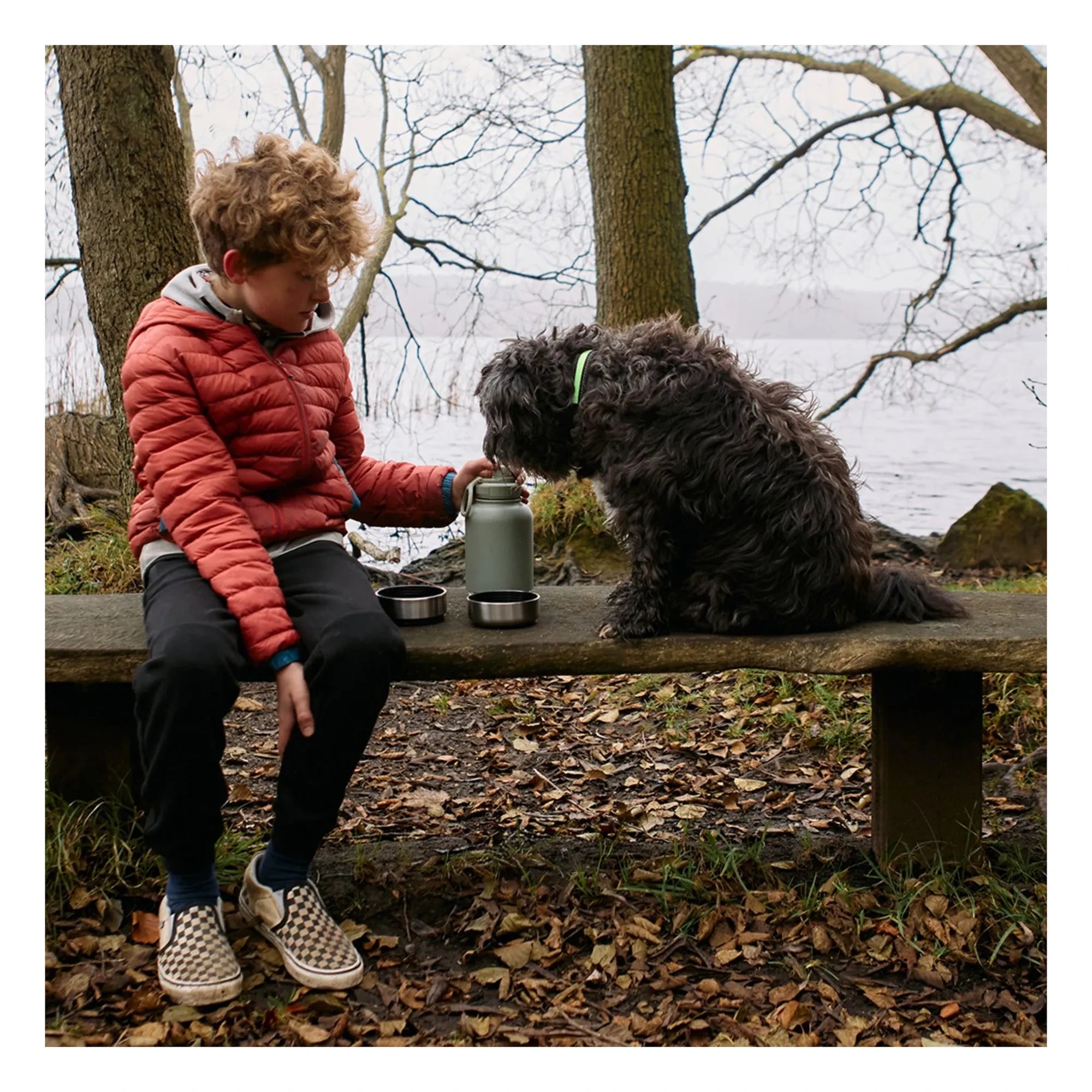 Haps Nordic - Haps Go Hundetrinkflasche - 900 ml | Braun