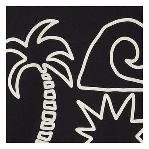 Fabula - Palm Tree T-Shirt | Schwarz