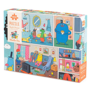 Moulin Roty - „Das Zuhause der Schmouks“ Puzzle - Die Schmouks