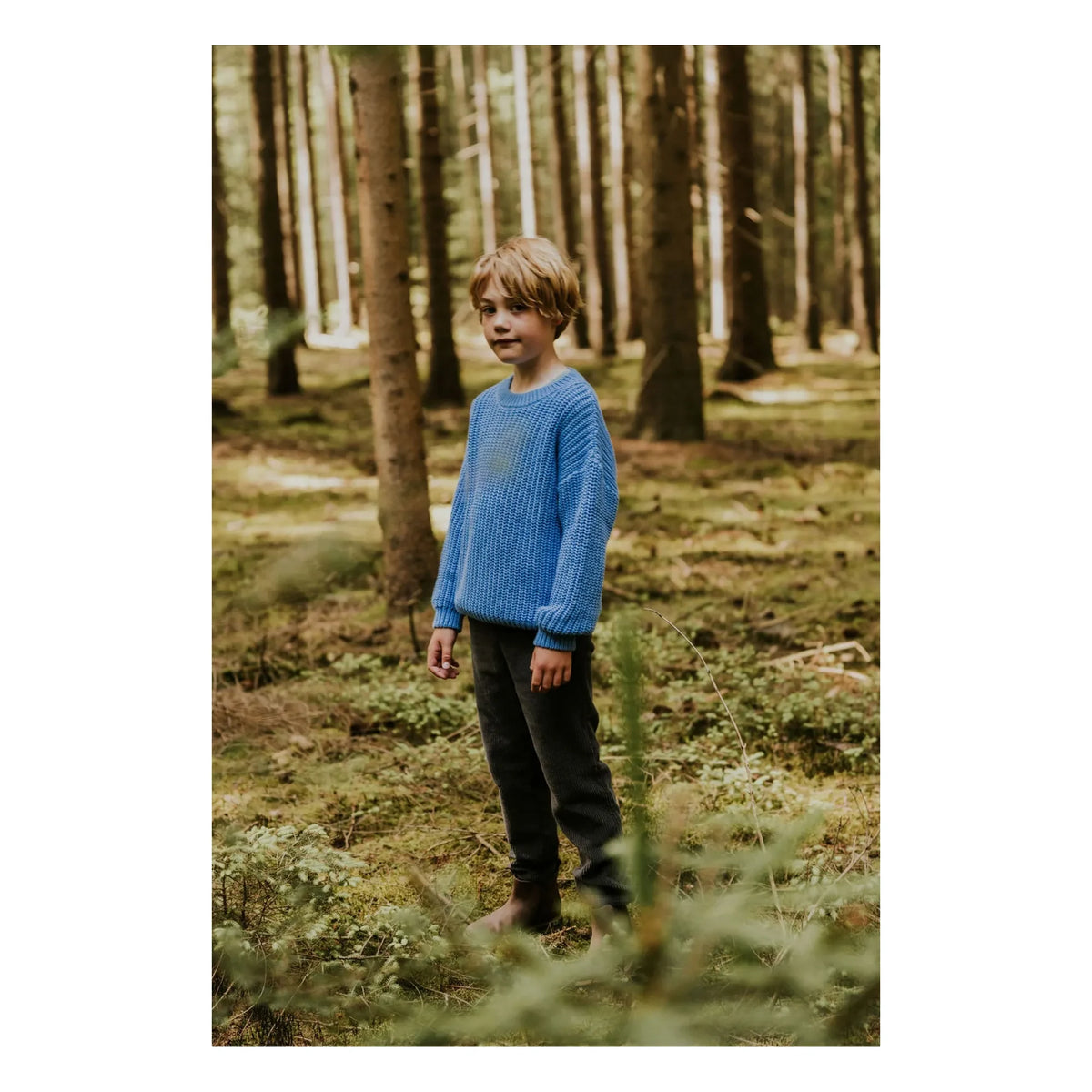 Yuki - Grobstrickpullover aus Bio-Baumwolle | Kobalt