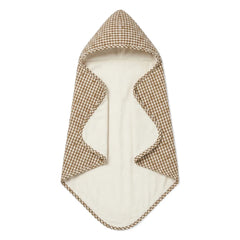 Editions Aimable - Charles bath cape | Noisette Vichy Pamuk