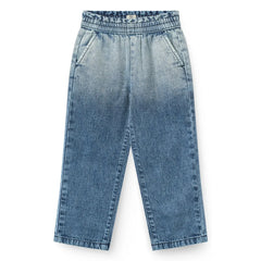 Copenhagen Colors - Jeans-Block-Spray aus Bio-Baumwolle mit Schleifen-Detail | Blau