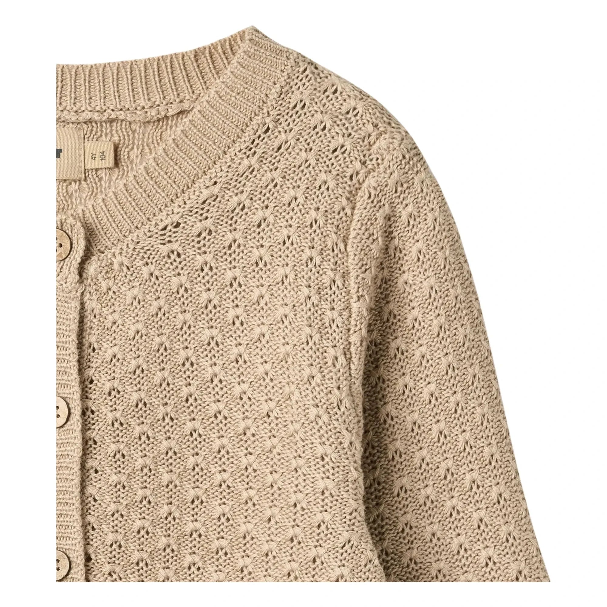 Weizen - Magnella Bio-Baumwoll-Cardigan | Ecru