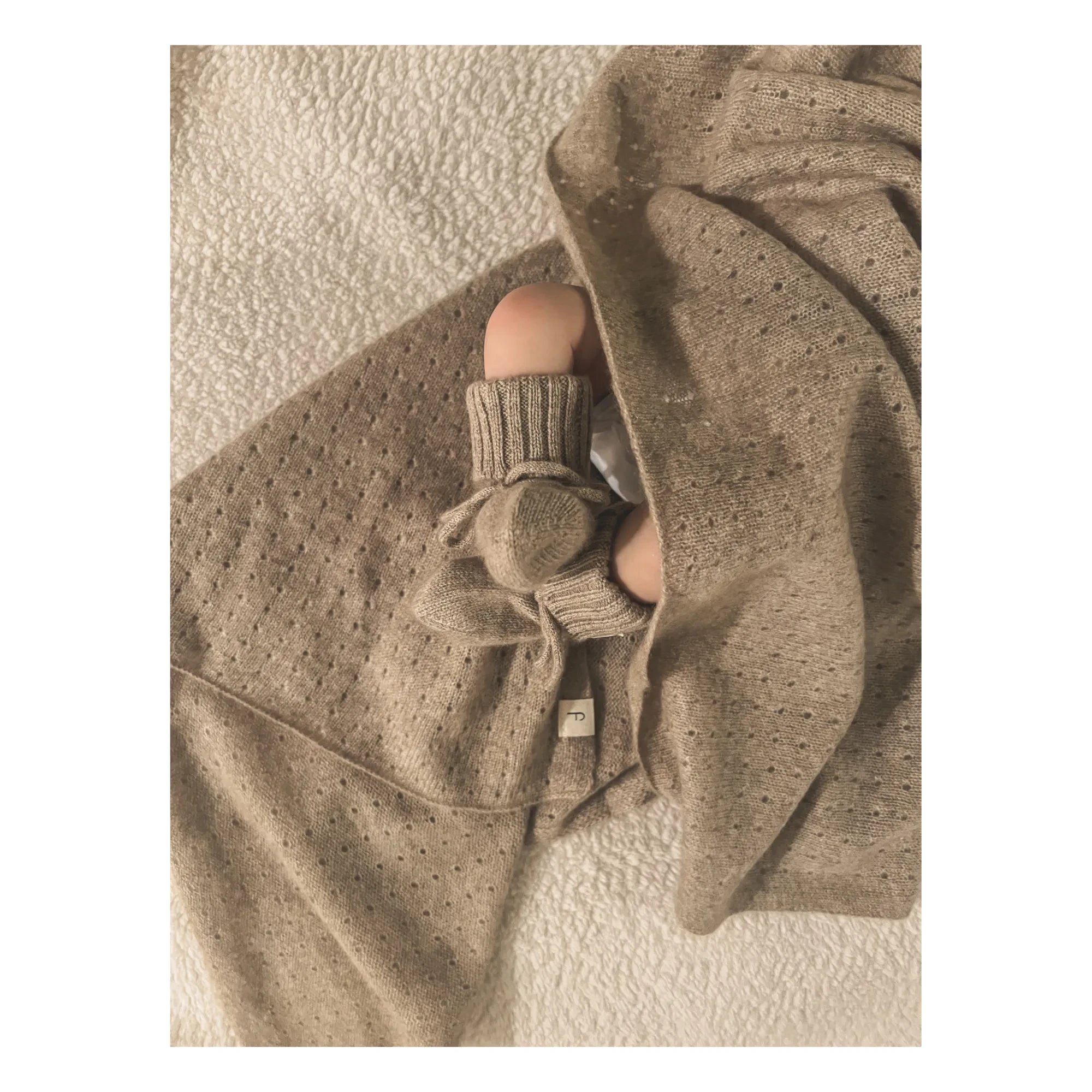 My Little Freckle - Bio Kaschmir Faltbare Hausschuhe | Camel