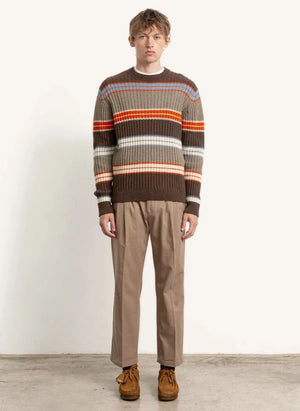 Edmmond Studios - Gestreifter Pullover | Braun