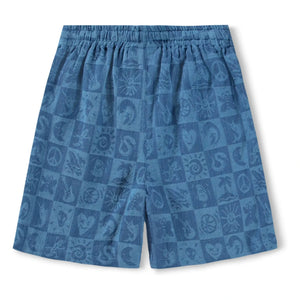 Molo - Arto Damier Kurze Shorts | Blau