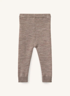 Copenhagen Colors - Merinos Yünlü Hırka ve Tayt Seti | Taupe Brown