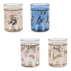 Konges Sløjd - Glitzerbecher - 4er-Set | Blau