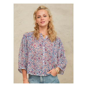 M.A.B.E. - Della Coton Bluse | Rosa