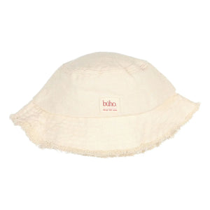 Búho - Bob Denim Effiloché Lyocell | Schmutziges Weiß