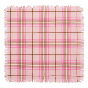 Bompard - Mini Karo Tartan Kaschmir Schal | Cherry Wood