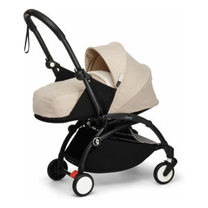 Stokke® - YOYO³ Bonpoint Komplett-Kinderwagen 0+ und 6+ Schwarzgestell | Beige